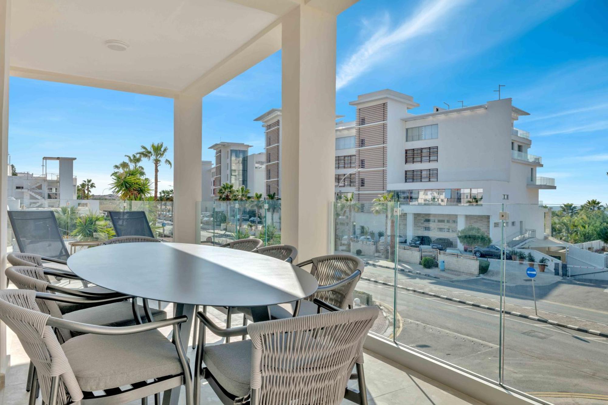 Phaedrus Living: Seaview Luxury Flat Limnaria 150 Apartman Paphos Kültér fotó